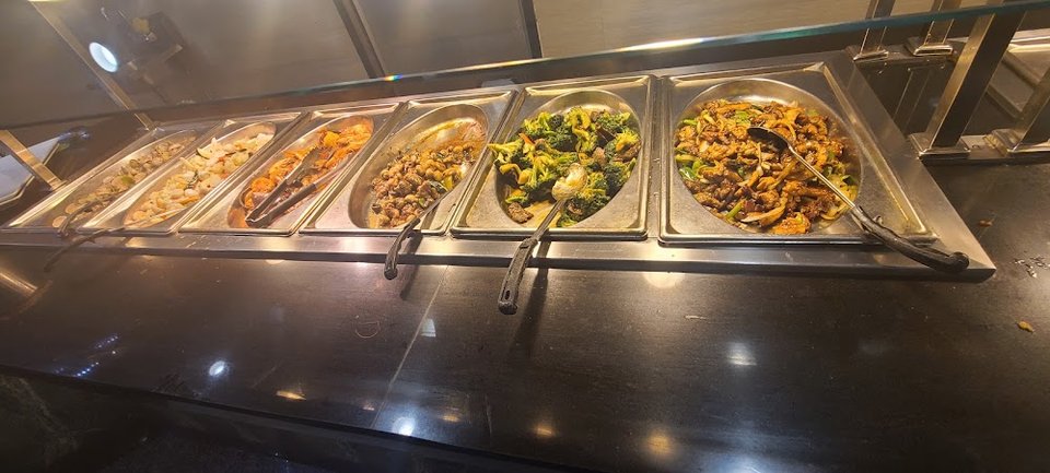 Menu board for buffet-to-go options